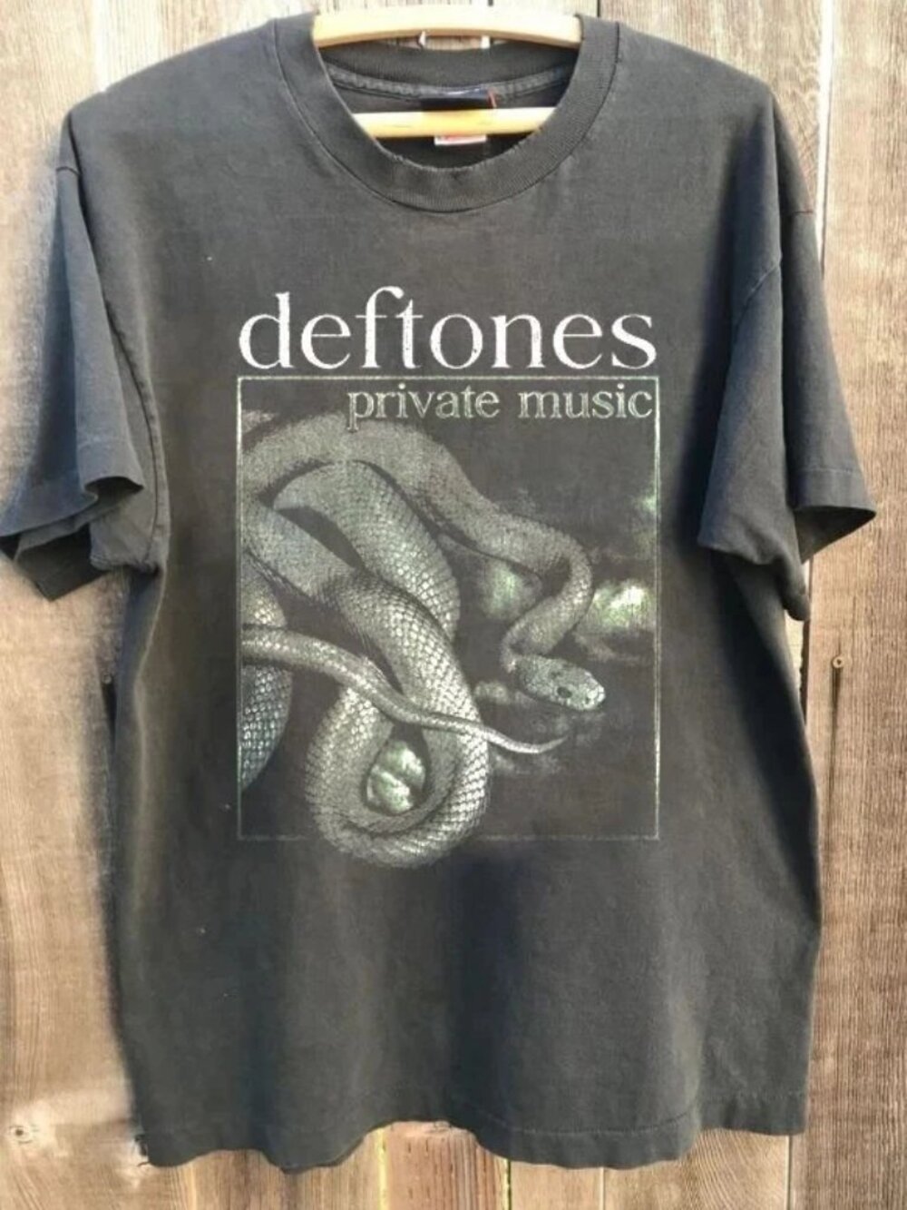 Deftones Tour 2025 Private Music Graphic Charcoal Unisex T Shirt